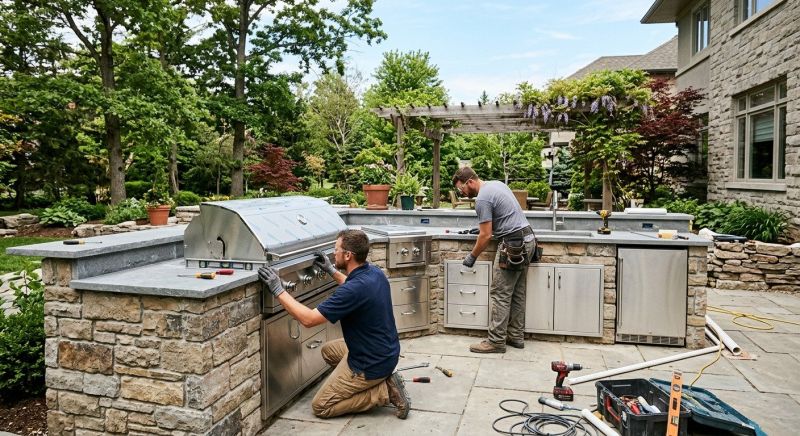 Outdoor Kitchen Installation in Naples, FL