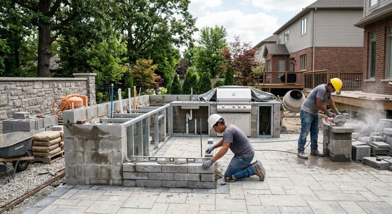 Outdoor Kitchen Construction in Cypress, TX